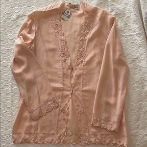 Vintage with tag Peony silk top